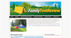 Desktop Screenshot of familytentreview.com