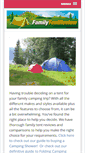 Mobile Screenshot of familytentreview.com